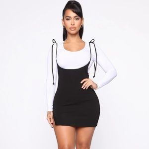 Scoop Neck Body Suit Included with Midi Skirt